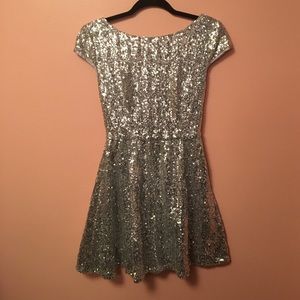 open back sequin dress